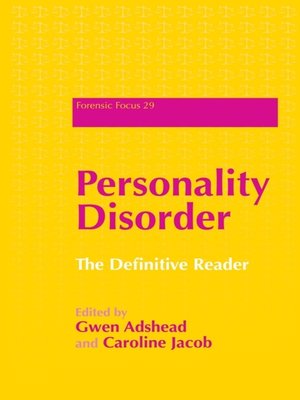cover image of Personality Disorder